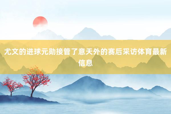 尤文的进球元勋接管了意天外的赛后采访体育最新信息