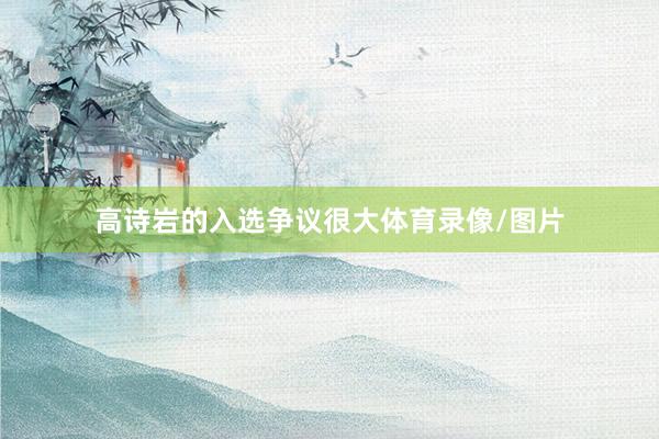 高诗岩的入选争议很大体育录像/图片