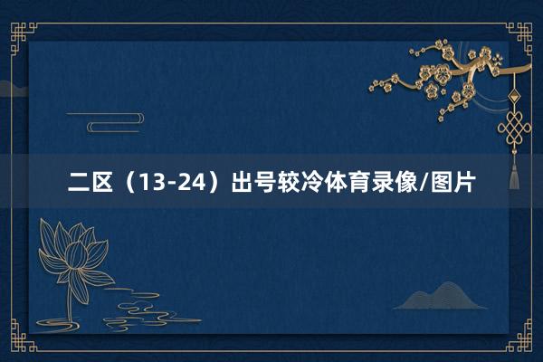 二区（13-24）出号较冷体育录像/图片
