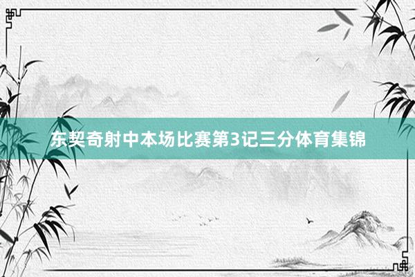 东契奇射中本场比赛第3记三分体育集锦