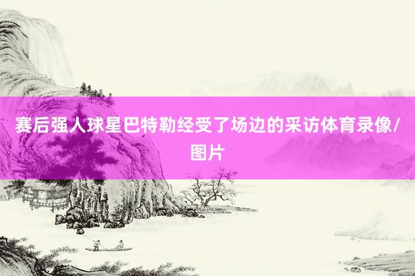 赛后强人球星巴特勒经受了场边的采访体育录像/图片