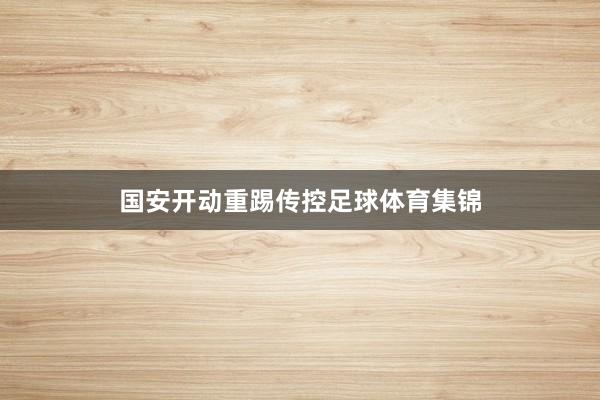 国安开动重踢传控足球体育集锦