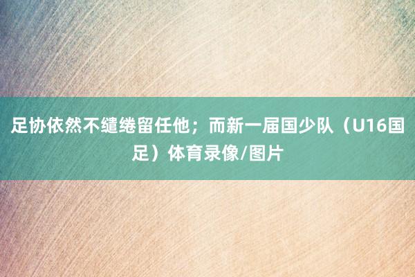 足协依然不缱绻留任他；而新一届国少队（U16国足）体育录像/图片