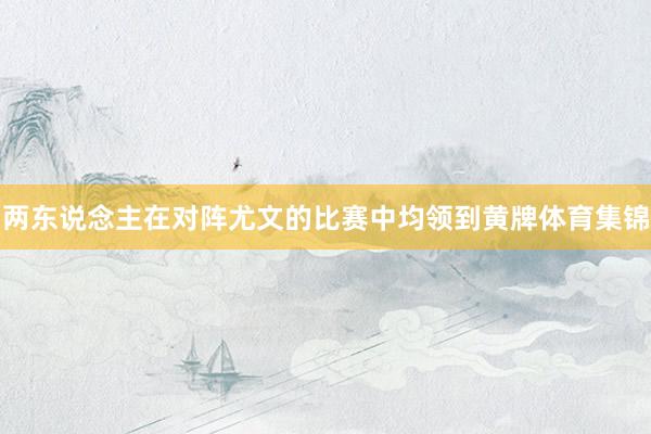 两东说念主在对阵尤文的比赛中均领到黄牌体育集锦