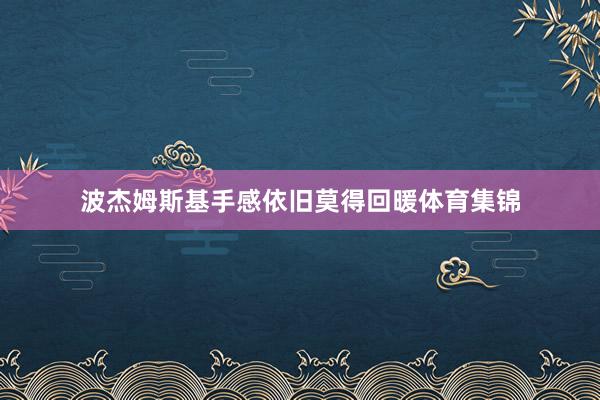波杰姆斯基手感依旧莫得回暖体育集锦