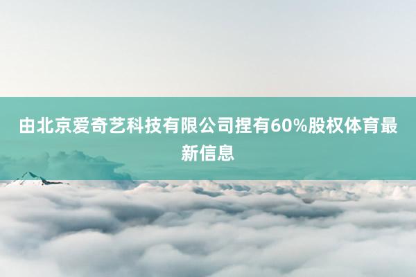 由北京爱奇艺科技有限公司捏有60%股权体育最新信息