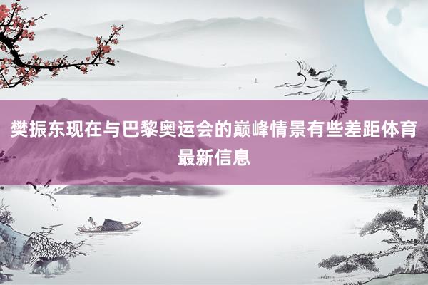 樊振东现在与巴黎奥运会的巅峰情景有些差距体育最新信息