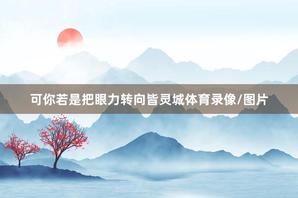可你若是把眼力转向皆灵城体育录像/图片