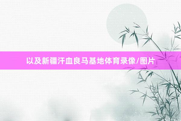 以及新疆汗血良马基地体育录像/图片