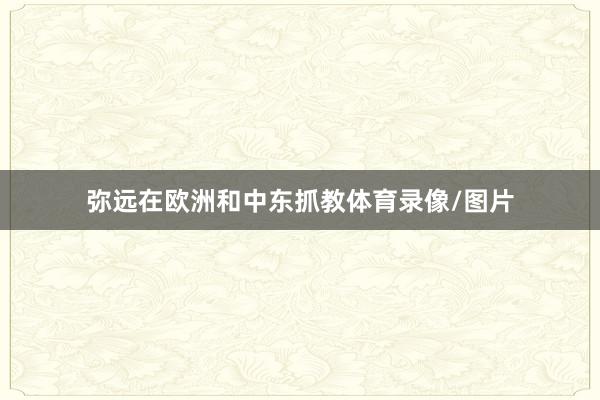 弥远在欧洲和中东抓教体育录像/图片