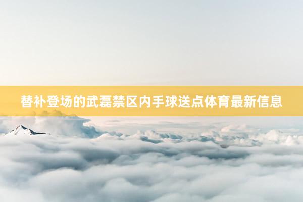 替补登场的武磊禁区内手球送点体育最新信息