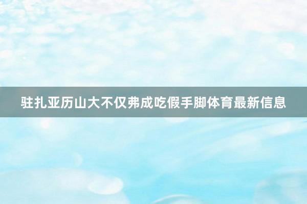 驻扎亚历山大不仅弗成吃假手脚体育最新信息