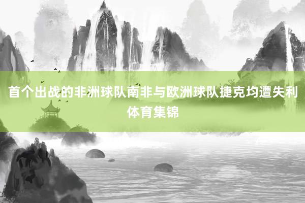 首个出战的非洲球队南非与欧洲球队捷克均遭失利体育集锦